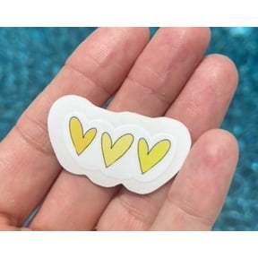 Yellow Heart Vsco Waterbottle Die Cut Sticker