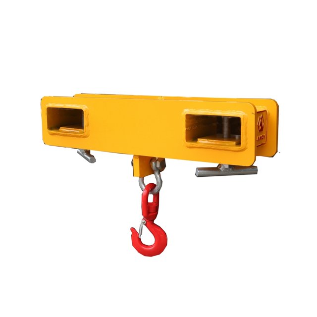 Yellow Heavy Duty 4000lbs Capacity Forklift Lifting Hoist Hook with