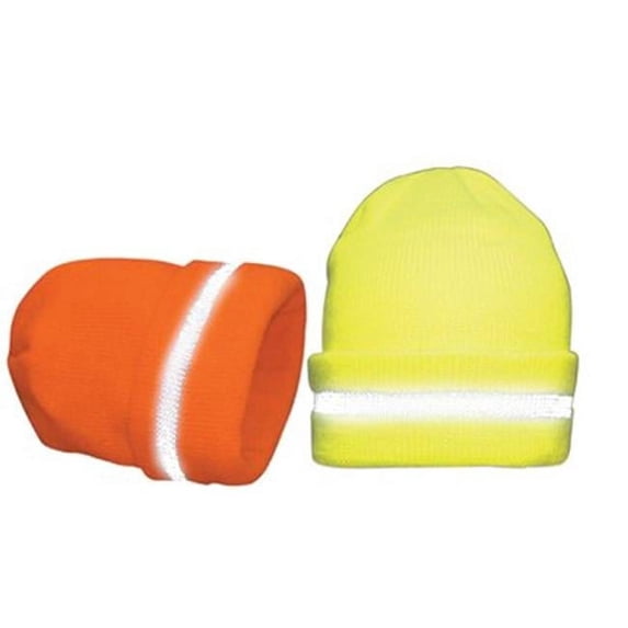 Yellow Hi Viz Knitted Cap
