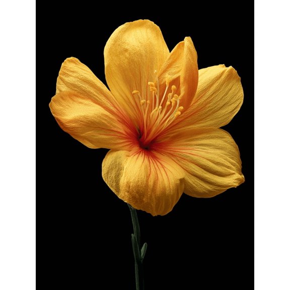 Yellow Hibiscus Canvas Print, Perfect for Living Room Bedroom Office Hallway Entryway Kitchen Dining Room