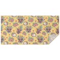 thumbnail image 1 of Yellow Highland Cow Flower Pattern Rectangle Tablecloth 60"x120",Waterproof Polyester Rectangle Table Cloth, Wipeable Spillproof Polyester Tablecloth for Dining, Camping, Indoor and Outdoor, 1 of 6