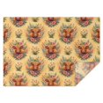 thumbnail image 1 of Yellow Highland Cow Flower Pattern Rectangle Tablecloth 60"x84",Waterproof Polyester Rectangle Table Cloth, Wipeable Spillproof Polyester Tablecloth for Dining, Camping, Indoor and Outdoor, 1 of 5