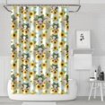 thumbnail image 1 of Yellow Highland Cow Sunflower Bow Pattern Shower Curtain 72"x72" ,Bathroom Decorative Shower Curtains Set with 12 Hooks,Modern Waterproof Washable Shower Curtain, 1 of 6