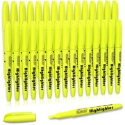 Yellow Highlighters, Shuttle Art 30 Pack Highlighters Bright Colors, Chisel Tip Dry-Quickly Non-Toxic Highlighter markers for Adults Kids Highlighting in Home School Office