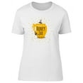 thumbnail image 1 of Yellow Honey Jar With Bees T-Shirt Women -Image by Shutterstock, Female Large, 1 of 2