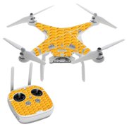 Yellow Honeycomb DJI Phantom 3 Professional Skin Skins Vinyl Decal Kit