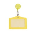thumbnail image 1 of Yellow Horizontal Retractable Id Badge Holder With Buckle, By Meiiso, Large Inventory!, 1 of 2