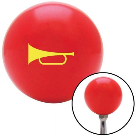 Yellow Horn Trumpet Red Shift Knob with M16 x 1.5 Insert Shifter Auto Manual Custom