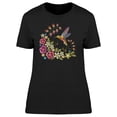 thumbnail image 1 of Yellow Hummingbird With Flowers T-Shirt Women -Image by Shutterstock, Female Small, 1 of 2