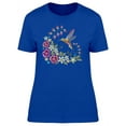thumbnail image 1 of Yellow Hummingbird With Flowers T-Shirt Women -Image by Shutterstock, Female x-Large, 1 of 2
