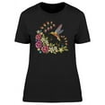 thumbnail image 1 of Yellow Hummingbird With Flowers T-Shirt Women -Image by Shutterstock, Female x-Large, 1 of 2