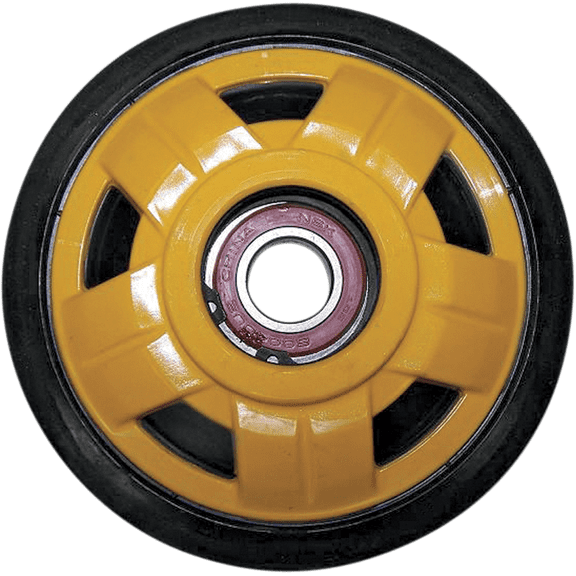 Parts Unlimited Idler Wheel 5.56" OD x 0.79" ID Yellow Standard Snowmobile Track Idler (R0141D-2-401A)