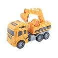 thumbnail image 1 of Yellow Inertial Excavator Toy For Kids Construction Vehicle With Movable Parts No Battery Push And Go, 1 of 6
