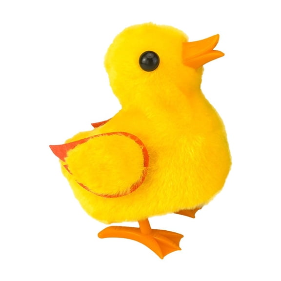 Yellow Interactive Stuffed Duck Toy Walks And Makes Realistic Sounds Battery Operated For Kids