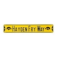 thumbnail image 1 of Yellow Iowa Hawkeyes 6" x 36" College Ave Street Sign, 1 of 4