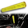thumbnail image 1 of Yellow JDM Spiral Crystal VIP Style Manual Bubble Shifter Shift Knob Head - 20CM, 1 of 5