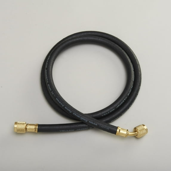 Yellow Jacket 16272 PLUS II 3/8" Heavy Duty Charging Hose, 3/8" Flare x 1/4" Flare, 45 degree, 72"