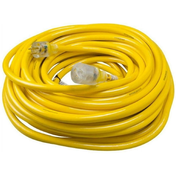Yellow Jacket 2806 Contractor Extension Cord with Lighted End, 100 Foot