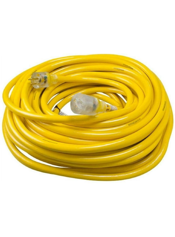 Yellow Jacket 2806 Contractor Extension Cord with Lighted End, 100 Foot