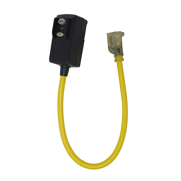 Yellow Jacket 2877 12/3 SJTW GFCI with Lighted End, 2-Feet