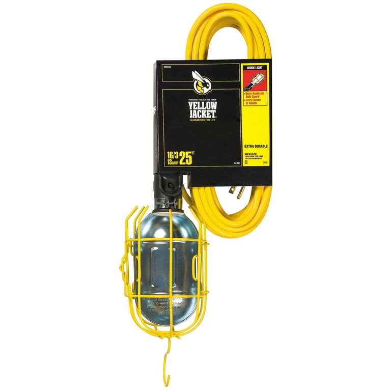 Yellow Jacket 2893 16/3 25' Yellow Sjtw Trouble Light Work Light