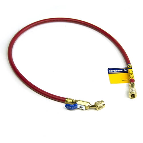 Yellow Jacket 29603 R410A-Ball Valve 36" Jp Red Hose
