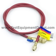 Yellow Jacket 29660 - Plus II 1/4 Hose with Compact Ball Valve End, 60 Length,