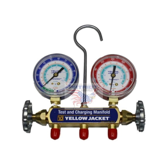 Yellow Jacket 41312 Refrigeration Manifold For R134A, R404A, R507