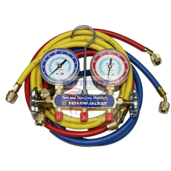 Yellow Jacket 41315 Refrigeration Manifold And Hoses For R134A, R404A, R507