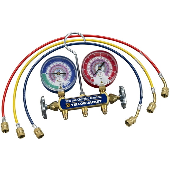 Yellow Jacket 41868 - Series 41 Hydrocarbon (R-290, R-600a) Two Valve Manifold w