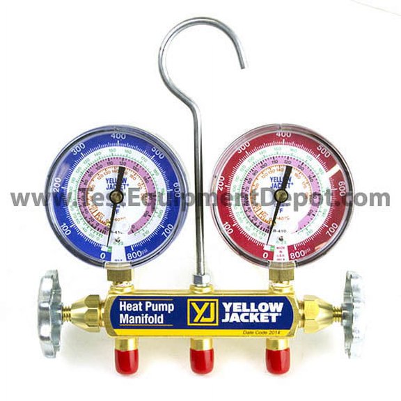 Yellow Jacket 42041 Heat Pump Manifold only, R/22/407C/410A, F