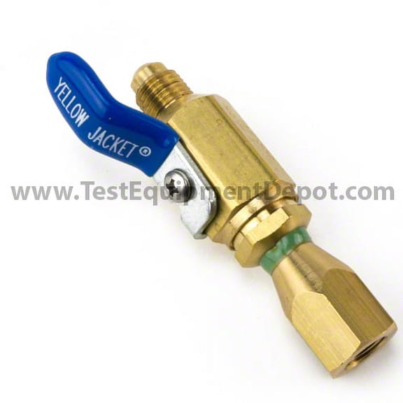 Yellow Jacket 69067 Optional Ball Valve To Add To Sensor 1/8" Npt Female X 1/4" Female Flare