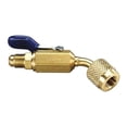 thumbnail image 1 of Yellow Jacket Ball Valve, 45 Deg, 8 1/2 in L, Brass 93843, 1 of 6
