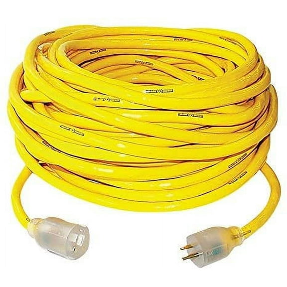 Southwire Yellow Jacket Extension Cord SJTW 10/3 - 15 Amps - 50', Yellow