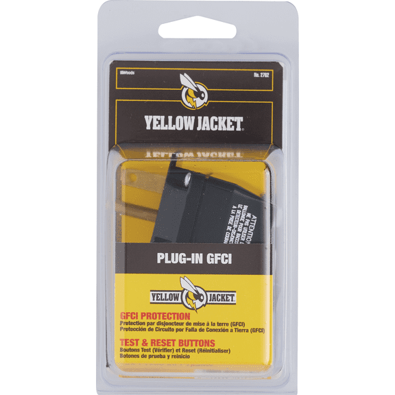 Yellow Jacket GFCI Plug-In Adapter - Pack of 12 Residential Use, Standard Application