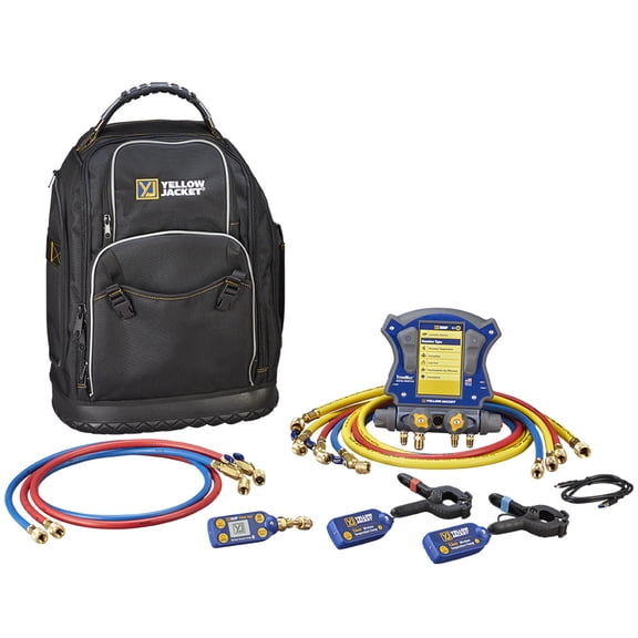 Yellow Jacket Manifold Gauge Set,5 ft Hose,4 Valves 40887