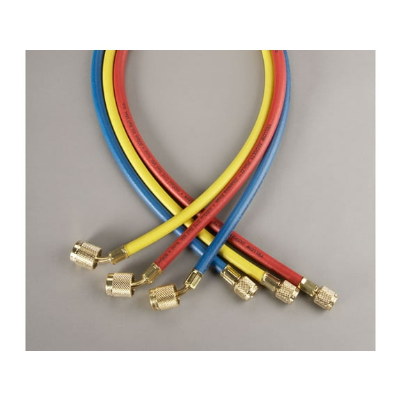 Yellow Jacket Manifold Hose Set,72 In,Red,Yellow,Blue 22986