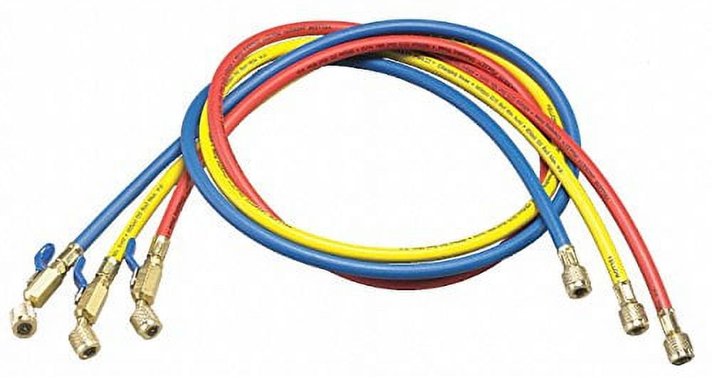 Yellow Jacket Manifold Hose Set, Low Loss, 60 in