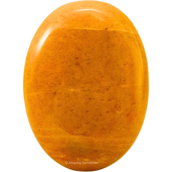 Yellow Jasper Crystal Palm Stone