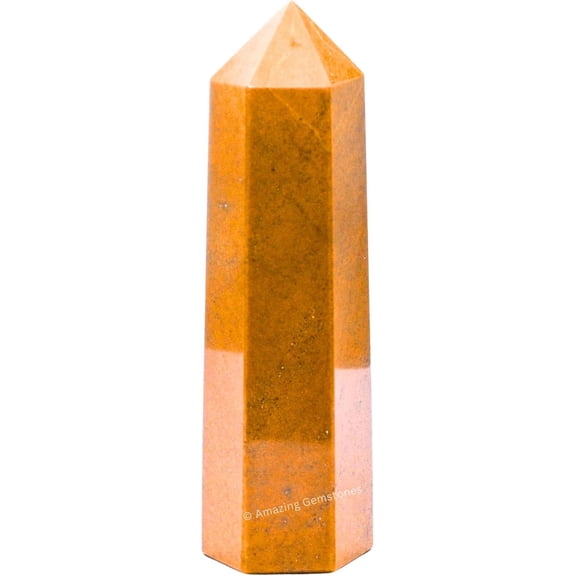 Yellow Jasper Crystal Tower Obelisk Point (5.5" to 6" INCH)