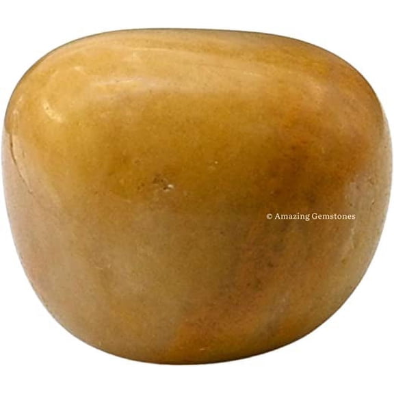 Yellow Jasper Crystal Tumbled Stones Polished Rocks (1 OZ)