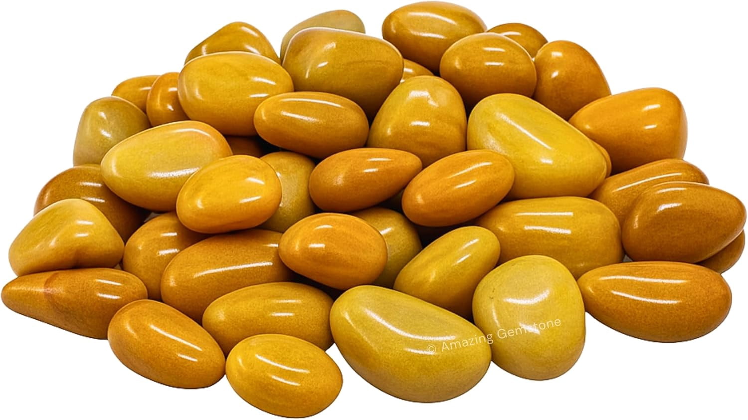 Yellow Jasper Crystals and Healing Stones Tumbled - 1000+ Carats ...
