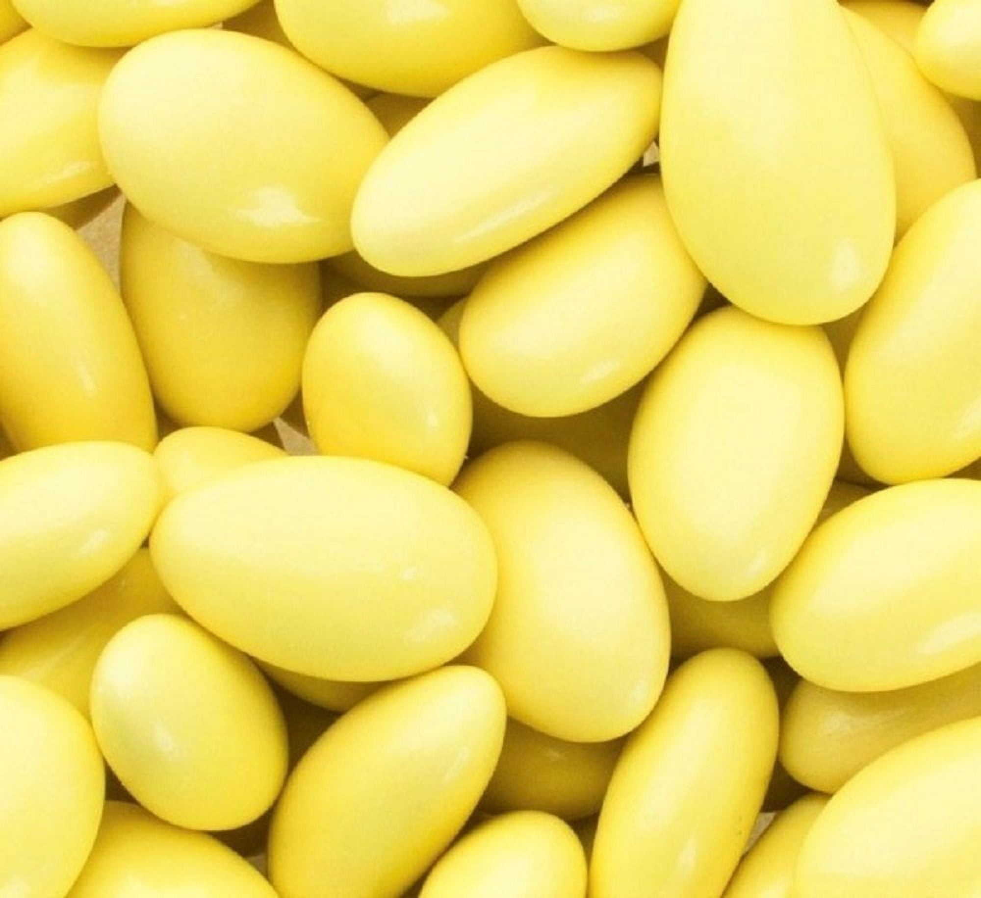 Yellow Jordan Almonds by Its Delish, 2 LBS Bulk Sugared Almond Nut with