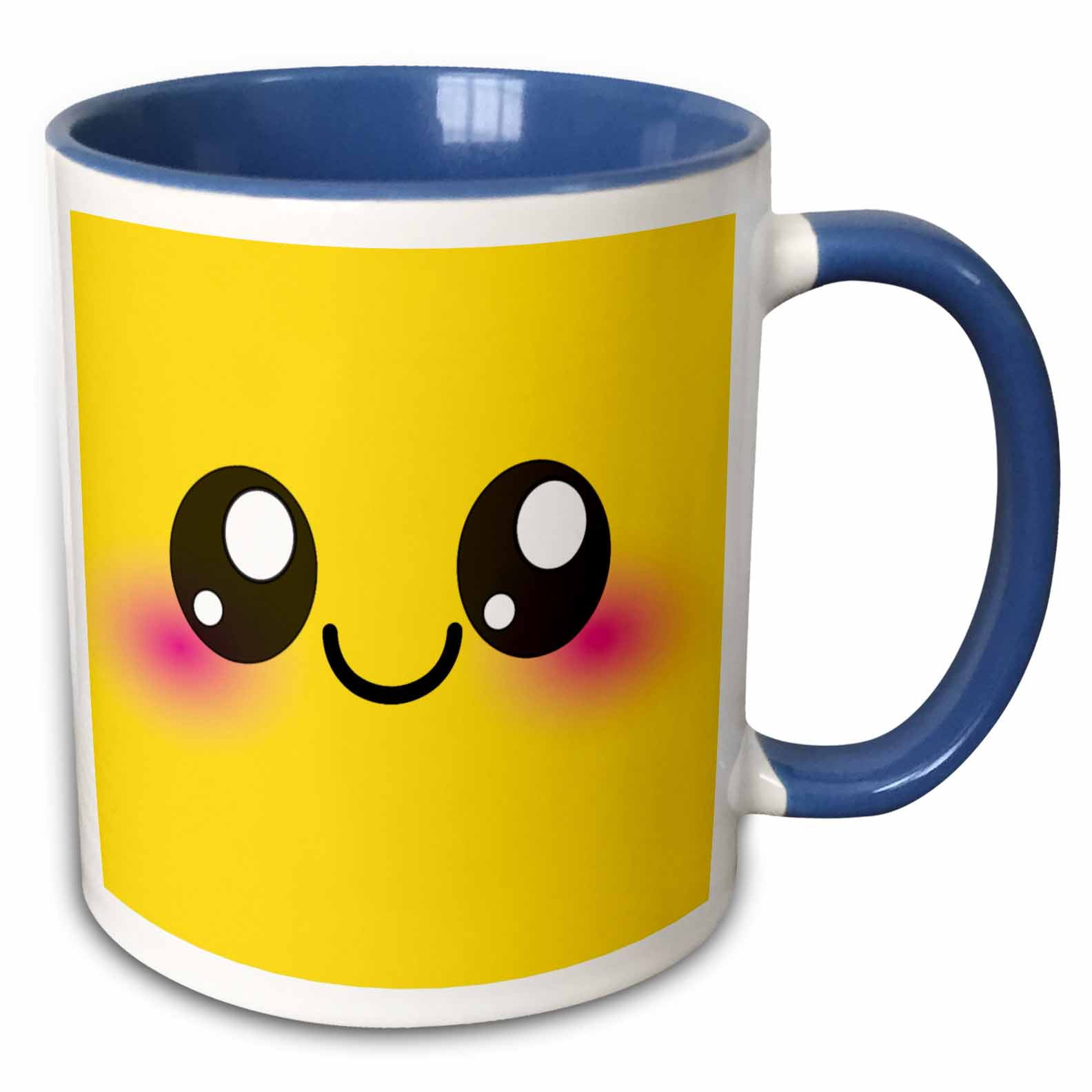 3drose, Yellow Kawaii Smiling Square - Adorable and Cute Cartoon ...