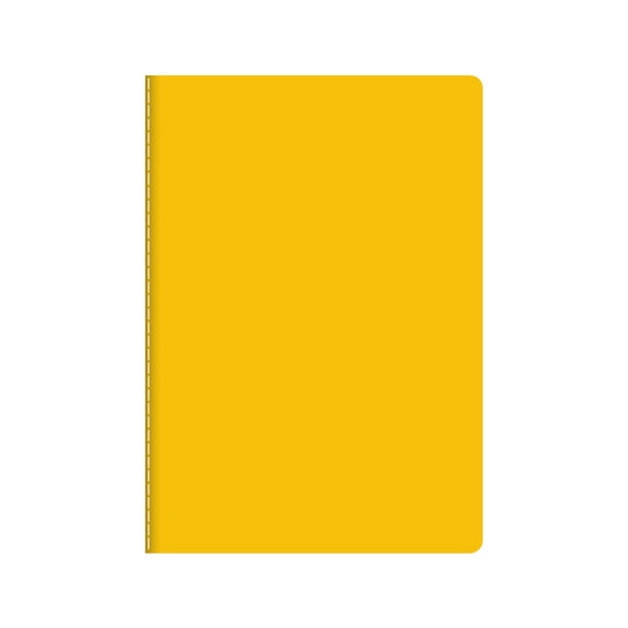 Yellow Kraft Cover A5 Lined Notebook – College Ruled, 60 Pages, 80 GSM for Students, Business, and Travel Journaling