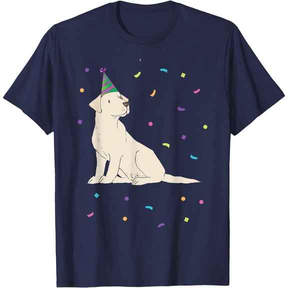 Yellow Lab Birthday Shirt Party Pet Labrador Retriever T-Shirt