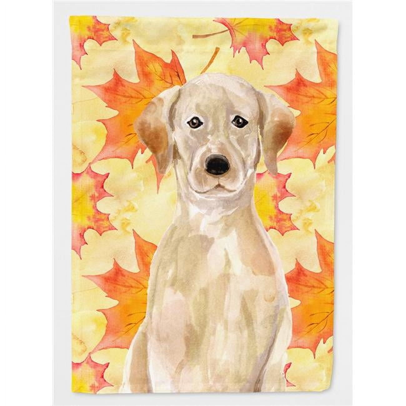Yellow Lab Fall Yellow Labrador Fall Flag Canvas House - Walmart.com
