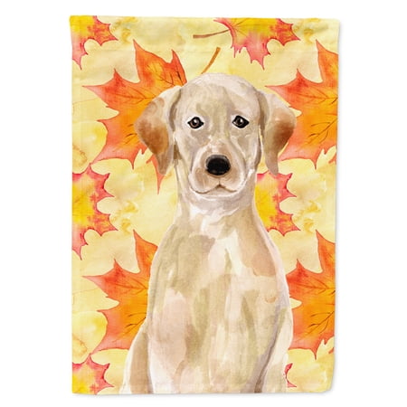 Yellow Labrador Fall Garden Flag