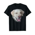 thumbnail image 1 of Yellow Labrador Retriever Face Black T-Shirt, 1 of 5