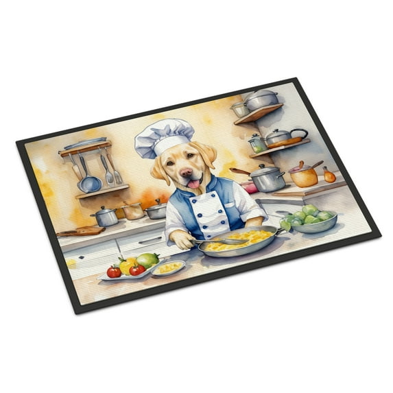 Yellow Labrador Retriever The Chef Doormat
